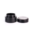 50ml black Round Cosmetic Container PET Plastic Jar